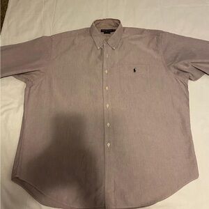 Ralph Lauren Tan Casual Button Down Shirt Classic Fit